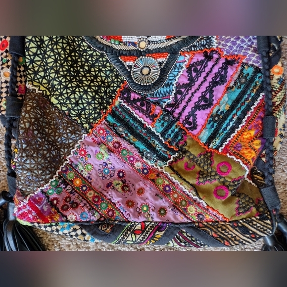 Gypsy Bohemian Patchwork Shoulder Bag - Picture 5 of 16